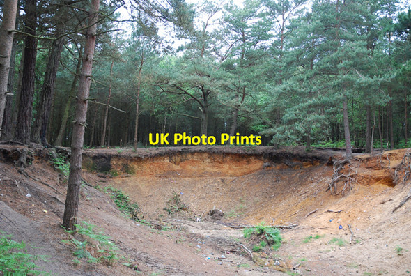 Photo 6"x4" Gravel pit (dis) on Canford Heath Knighton\/SZ0497 c2007