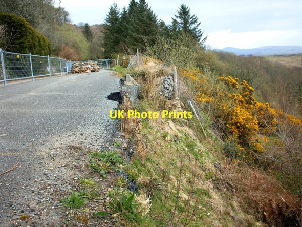 Photo 6"x4" Collapsed road at Rhiw Rhiw\/SH2228 c2006