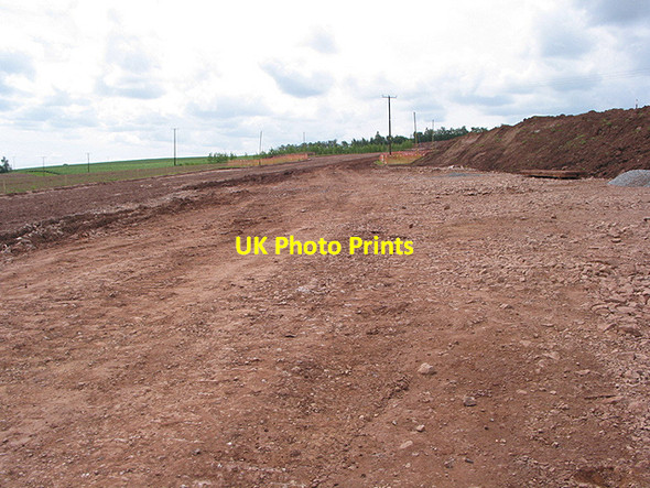 Photo 6"x4" Felindre to Tirley pipeline works SE of Pict's Cross - view to SW Sellack c2007