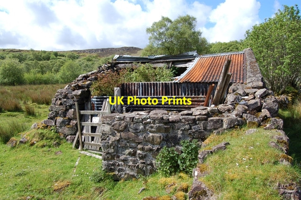 Photo 6"x4" Ruin at Camastianavaig Conordan c2007