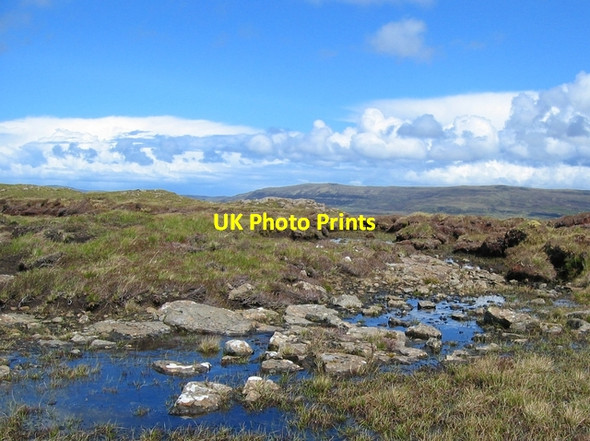 Photo 6"x4" Thin peat north of Beinn na Cr\u00c3\u00a8iche summit Fasach c2007