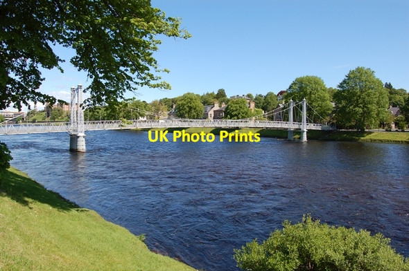 Photo 6"x4" Footbridge over the River Ness Inverness c2007