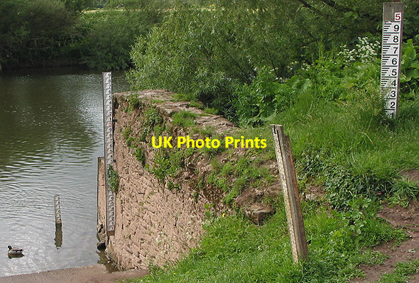 Photo 6"x4" Flood gauges on the River Wye Ross-on-Wye c2007
