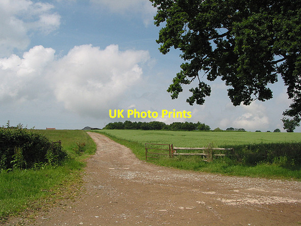 Photo 6"x4" Entrance to New House Farm Bodenham Bank c2007