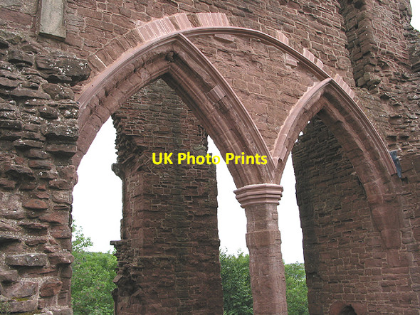 Photo 6"x4" Window arches, the solar, Goodrich Castle Goodrich c2007