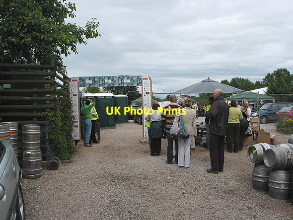 Photo 6"x4" Entrance to the Linton Festival, Alma Inn Shutton c2007