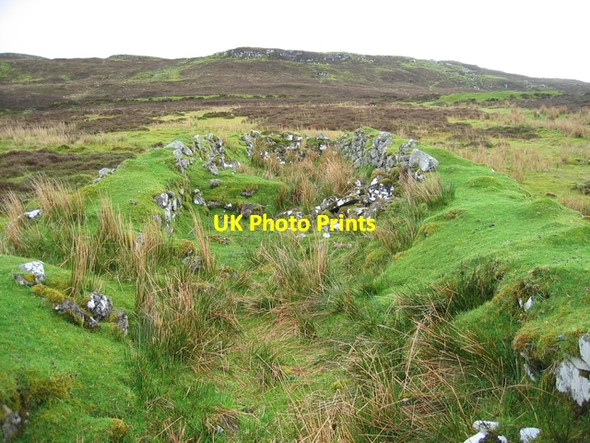 Photo 6"x4" Ruin at Annishader Annishader c2006
