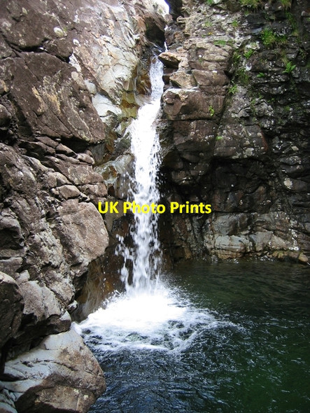 Photo 6"x4" Upper waterfall on the Allt Daraich Sconser c2007