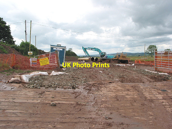 Photo 6"x4" Pipeline activity looking west Brampton Abbotts c2007