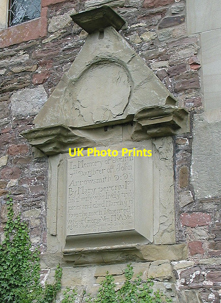 Photo 6"x4" Weathered memorial, All Saints Church, Longhope Longhope\/SO6818 c2007
