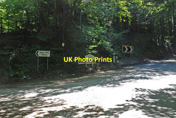 Photo 6"x4" Junction to Hart Hill Farm Bittles Green c2007