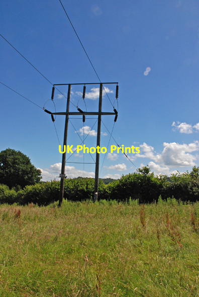Photo 6"x4" Pylon on Hart Hill Sem Hill c2007
