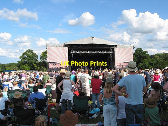 Photo 6"x4" Crowds at the Cornbury Music Festival Charlbury c2007