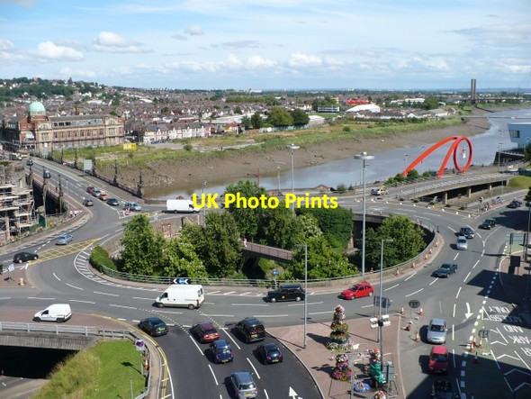 Photo 6"x4" Old Green Roundabout, Newport (2007) Newport\/Casnewydd c2007