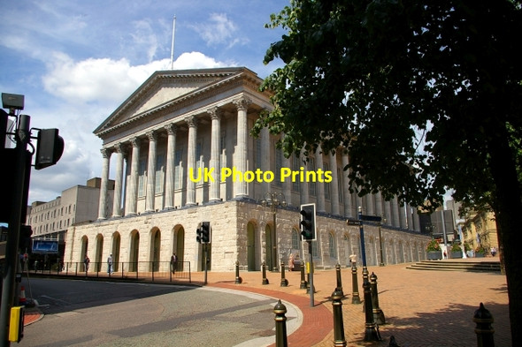 Photo 6"x4" Birmingham Town Hall Lee Bank c2007