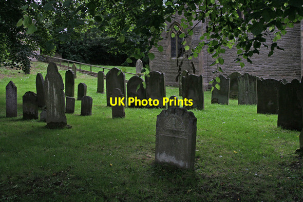 Photo 6"x4" Middleton churchyard Middleton in Teesdale c2007