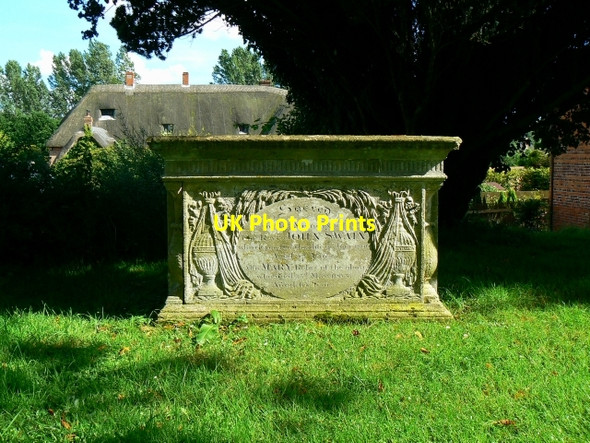 Photo 6"x4" Table tomb, St Andrew's churchyard, Wootton Rivers Cuckoo's Knob c2007