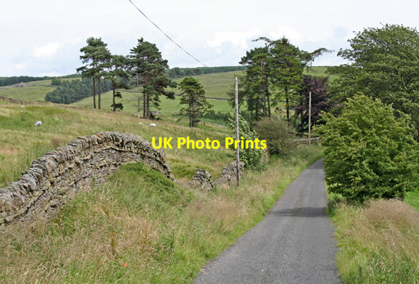 Photo 6"x4" Drystone wall Ayle c2007