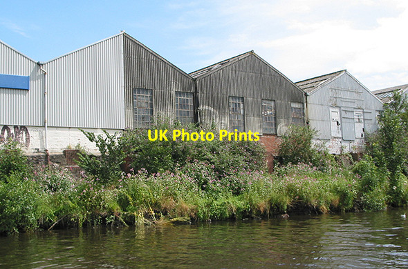 Photo 6"x4" Riverside warehouses on the Taff Cardiff\/Caerdydd c2007