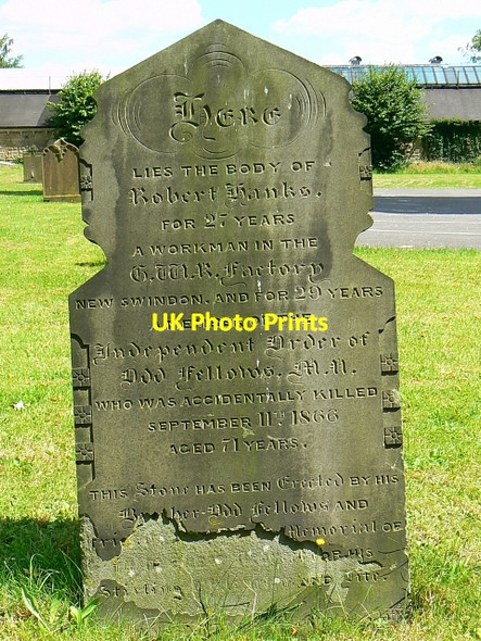 Photo 6"x4" Another untimely death, St Mark's church, Swindon Swindon\/SU1685 c2007