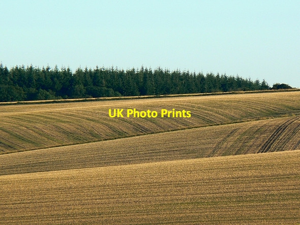 Photo 6"x4" Harvested arable land, south of Easton Royal Easton Royal c2007