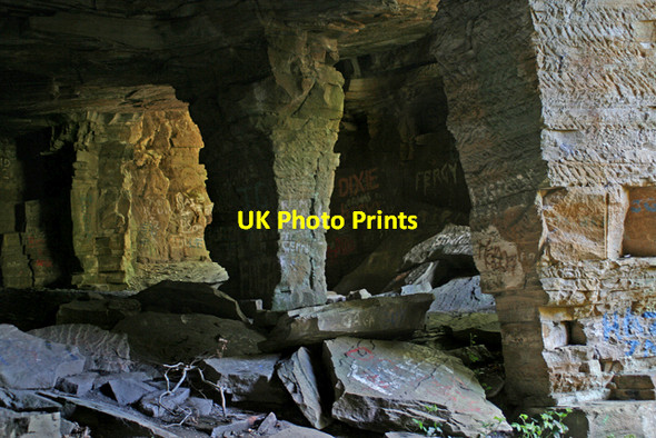 Photo 6"x4" Sandstone Quarry Castleside\/NZ0848 c2007