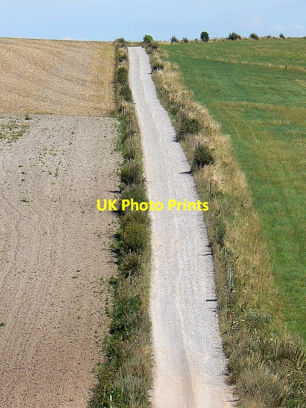 Photo 6"x4" Imber Range Perimeter Path, south of Bratton Bratton\/ST9152 c2007