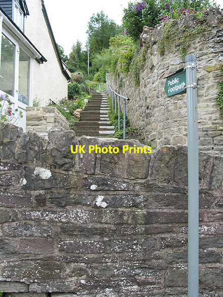 Photo 6"x4" Start of the footpath in Lower Lydbrook Lower Lydbrook c2007