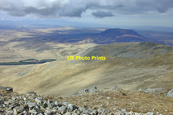 Photo 6"x4" View north from Arenig Fawr Craig y Hyrddod c2004