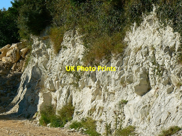 Photo 6"x4" Miniature chalk quarry (a closer look), Wessex Ridgeway, near Stert Stert c2007