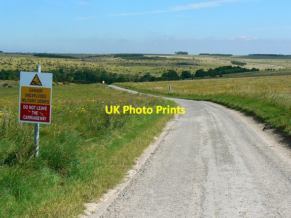 Photo 6"x4" The road from Heytesbury to Imber, Salisbury Plain Imber c2007