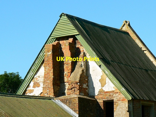 Photo 6"x4" Part of chimney, former Seagram's Farm, Imber, Salisbury Plain Imber c2007