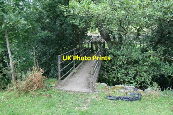Photo 6"x4" Footbridge Over the Mite (2) Eskdale Green c2007
