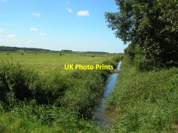 Photo 6"x4" Drainage ditch on marshes Wells-Next-The-Sea c2007
