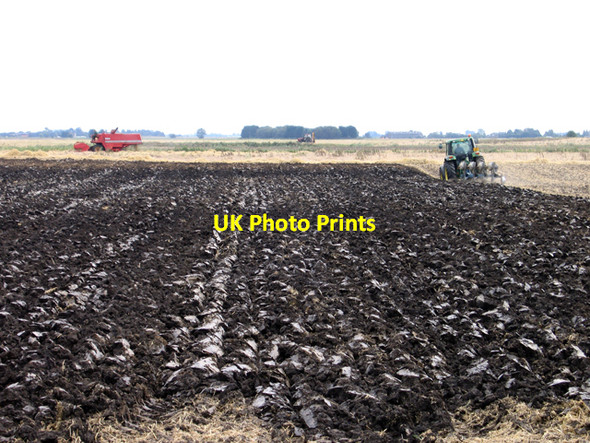 Photo 6"x4" Ploughing south of Benwick, Cambs Benwick c2007