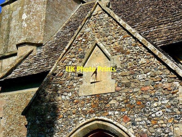 Photo 6"x4" Sundial, St Peter ad Vincula church, Broad Hinton Broad Hinton c2007