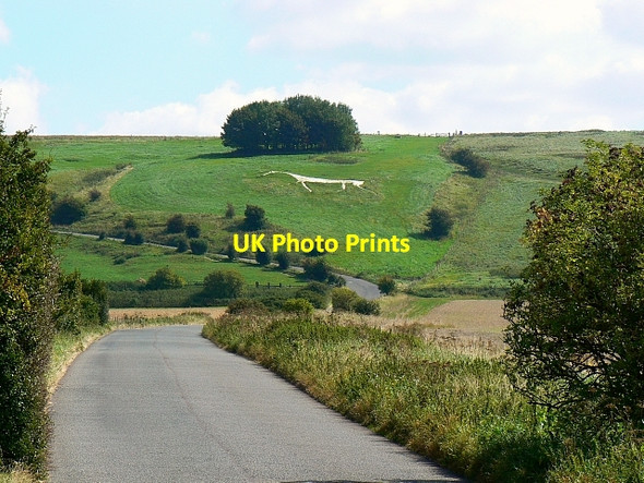 Photo 6"x4" Hackpen White Horse, near Broad Hinton Winterbourne Bassett c2007