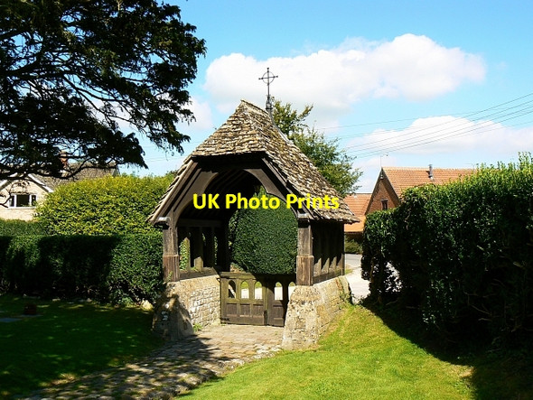 Photo 6"x4" St Peter ad Vincula lych gate, Broad Hinton Broad Hinton c2007