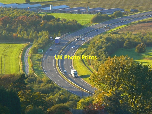 Photo 6"x4" A417 east of Gloucester Bentham c2007