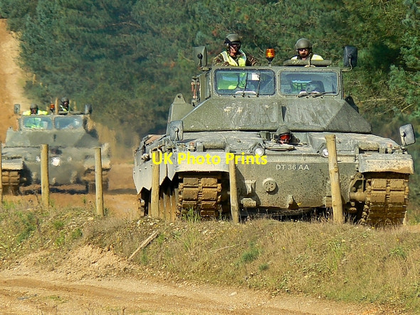 Photo 6"x4" Modified tanks, Bovington training grounds, Dorset Bovington Camp c2007