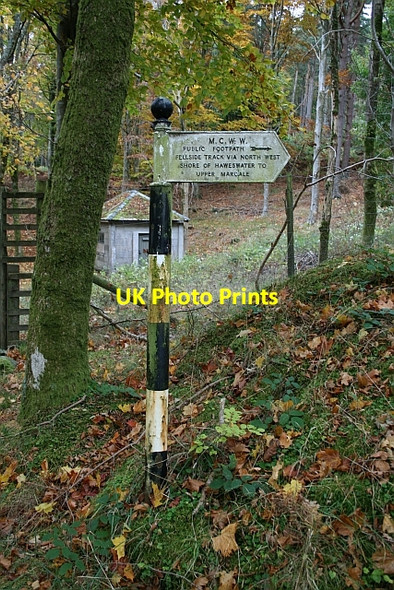 Photo 6"x4" Signpost to Haweswater Bampton\/NY5118 c2007
