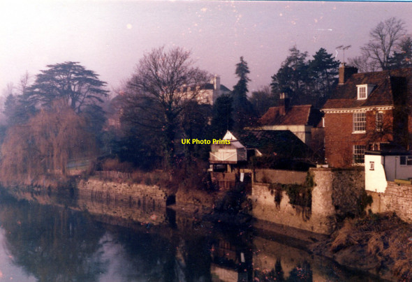 Photo 6"x4" View from the Aylesford Bridge, Aylesford Aylesford c1974