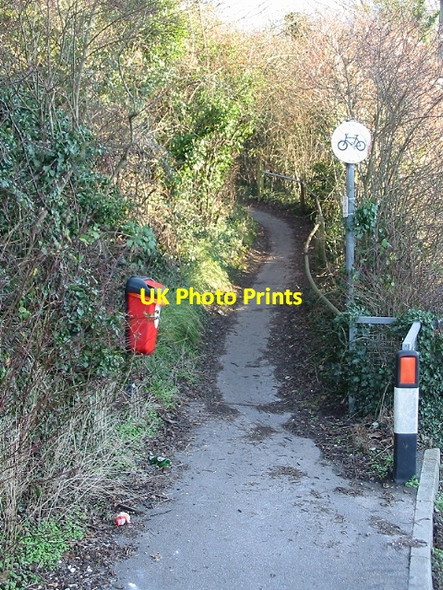 Photo 6"x4" Footpath to Upper Eythorne Eythorne c2007