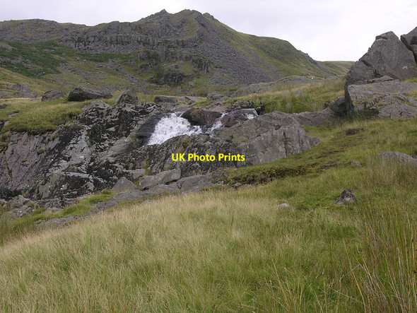 Photo 6"x4" Waterfall at the entrance to Cwm Gwerin Banc Lluestnewydd c2005
