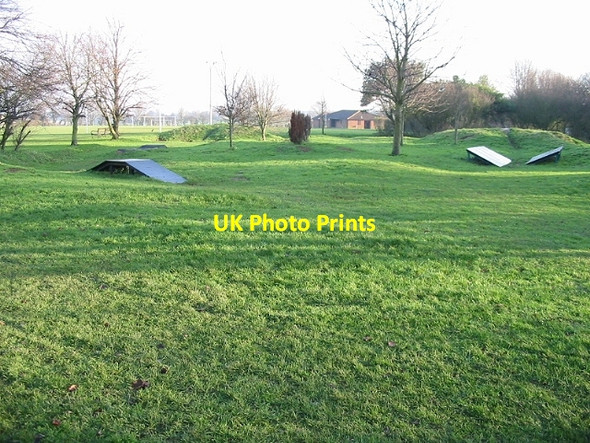 Photo 6"x4" Whitfield recreation ground Church Whitfield c2007