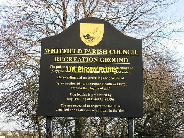 Photo 6"x4" Parish Council sign Church Whitfield c2007