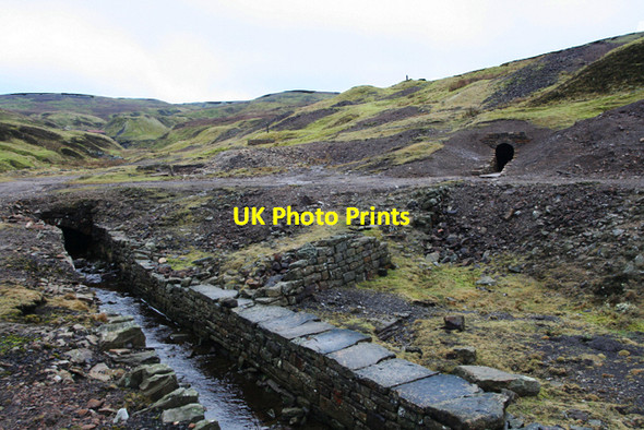 Photo 6"x4" Mineworkings at the head of the River Nent Nenthead c2007
