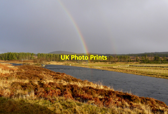 Photo 6"x4" Rainbow, Strath Naver Clach an Righ c2008