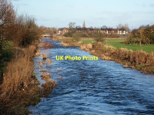 Photo 6"x4" River Petteril flowing through Melbourne Park Carlisle c2008