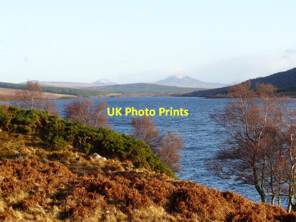 Photo 6"x4" Loch Naver, looking East C\u00e0rn Gruama Beag c2008